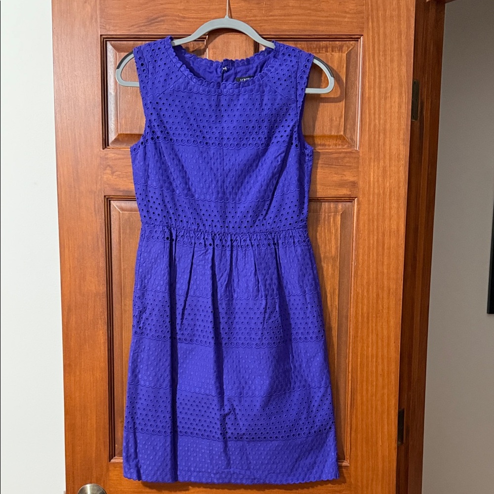 J. Crew Women's Midi Dress in Vibrant Purple